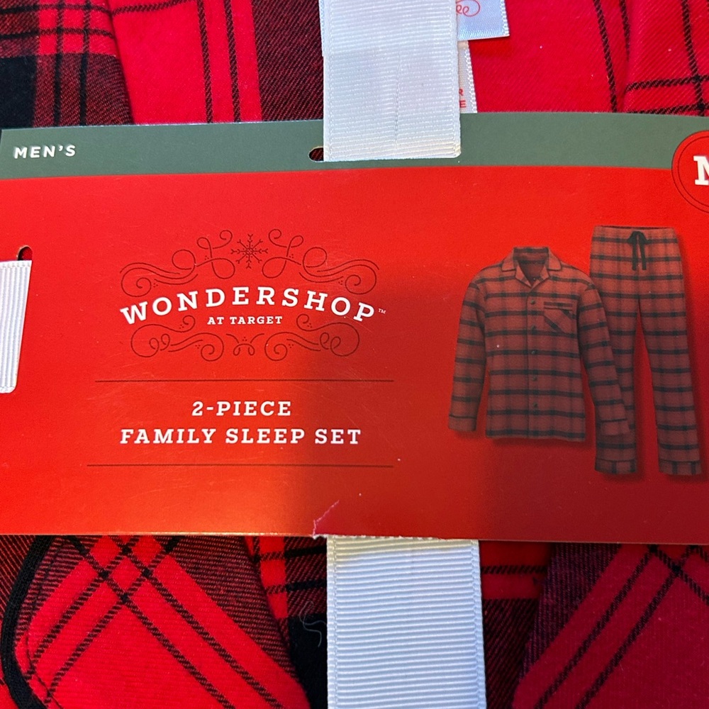 Wondershop Red and Black Plaid Family Sleep Set
